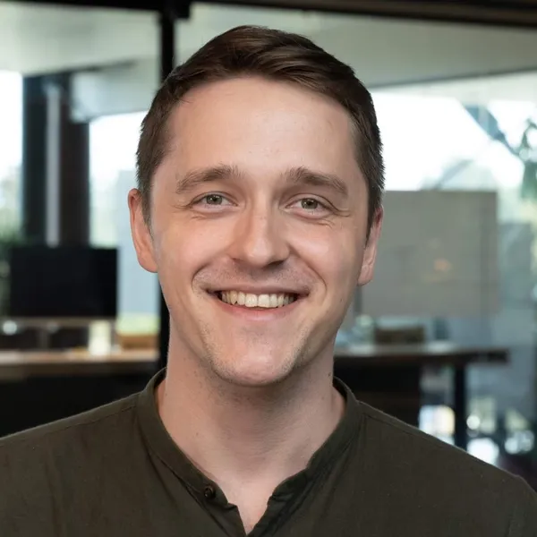 Vasilii smiling.